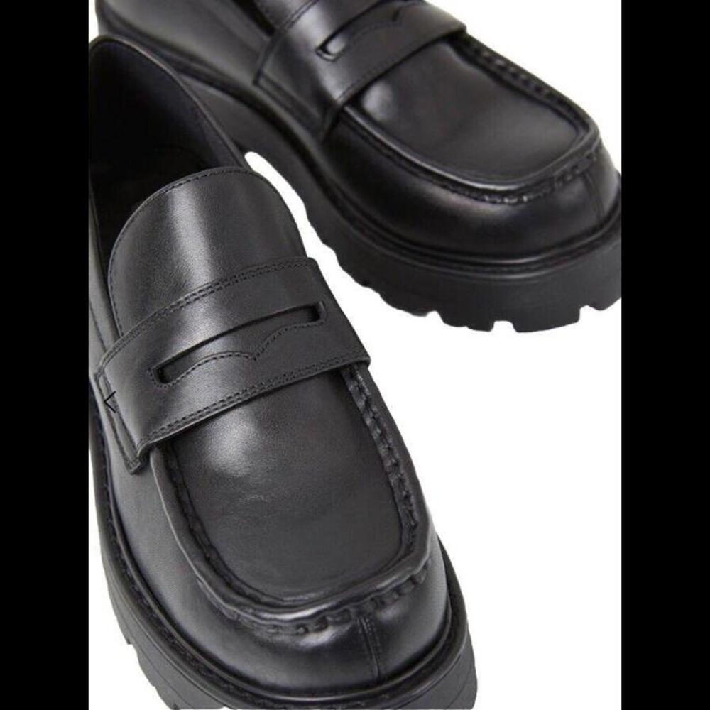 NIB Free People Vagabond Cosmo 2.0 Loafer Black Leather Lug Sole EU 40